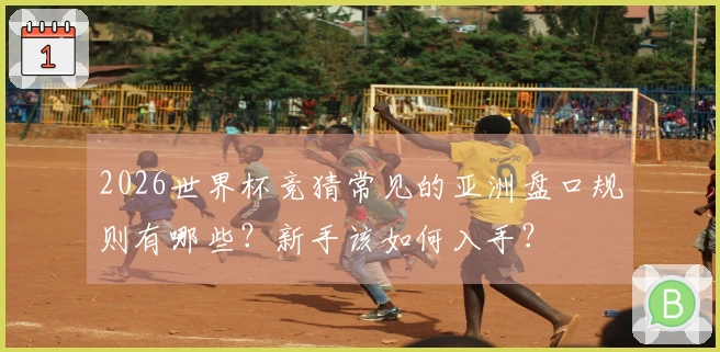 2026世界杯竞猜常见的亚洲盘口规则有哪些？新手该如何入手？